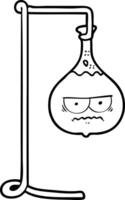 angry cartoon science experiment vector