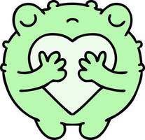 oh frog why are you so sad in love vector