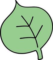 cartoon of a simple yet magnificent leaf vector