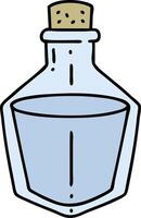 cartoon of a potion bottle vector