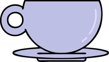 dibujos animados de una taza de café o té vector