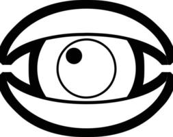 icono de ilustración de vector gráfico de ojo mirando fijamente