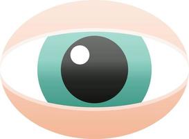 icono de ilustración de vector gráfico de ojo mirando fijamente