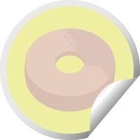 donut graphic vector illustration circular sticker