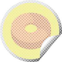 donut graphic vector illustration circular sticker