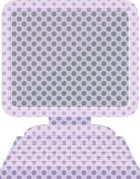 Flat colour illustration of a computer vector