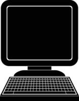vector icon illustration of a computer