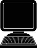 vector icon illustration of a computer