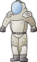 vector gradient illustration cartoon space man