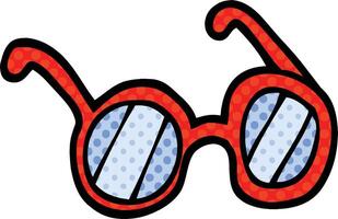 comic book style cartoon spectacles vector