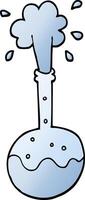 vector gradient illustration cartoon boiling science beaker