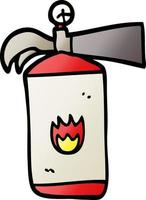 vector gradient illustration cartoon fire extinguisher