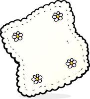 cartoon doodle handkerchief design vector