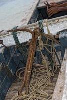 Old rugged anchor photo