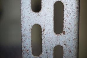 Old Metallic Shelf close up macro detail photo