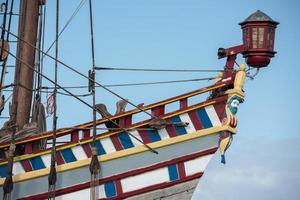 Old vessel sail ship detail photo