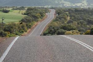 West Australia Desert endless road photo