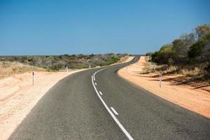 West Australia Desert endless road photo