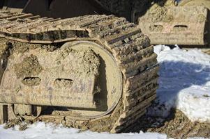 caterpillar track close-up photo