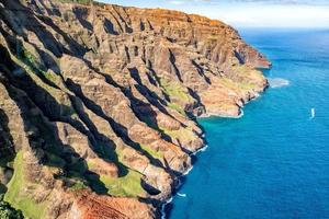 kauai napali coast aerial view photo