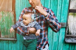 Family outdoor portrait photo