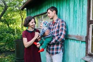 Family outdoor portrait photo