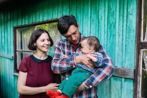 Family outdoor portrait photo