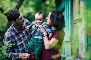 Family outdoor portrait photo