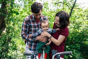 Family outdoor portrait photo