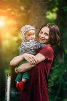 Family outdoor portrait photo