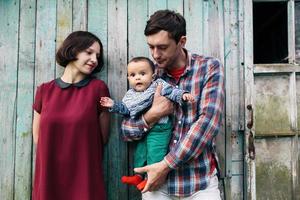 Family outdoor portrait photo