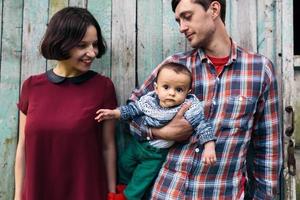 Family outdoor portrait photo