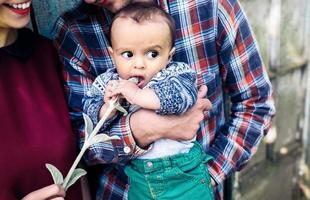 Family outdoor portrait photo