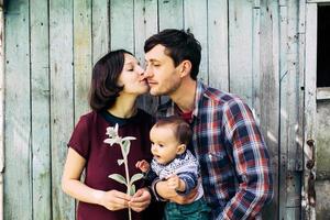 Family outdoor portrait photo