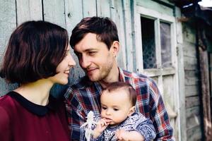 Family outdoor portrait photo