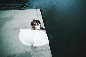 Wedding couple portrait photo