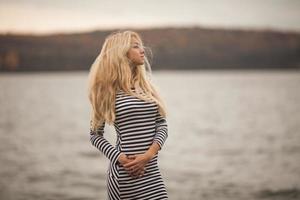 Woman outdoor portrait photo