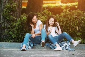 Mom and daughter photo