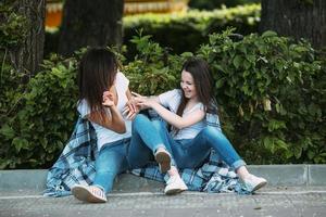 Mom and daughter photo