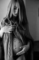 Woman pregnancy portrait photo