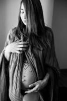 Woman pregnancy portrait photo