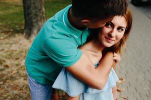 Couple outdoor portrait photo