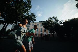 Couple outdoor portrait photo