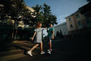 Couple outdoor portrait photo