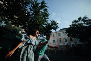 Couple outdoor portrait photo