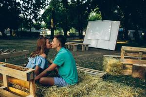 Couple outdoor portrait photo