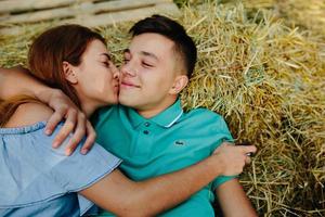 Couple outdoor portrait photo