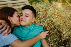 Couple outdoor portrait photo