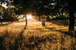 Couple outdoor portrait photo