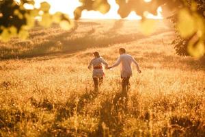 Couple outdoor portrait photo